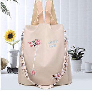 Waterproof Oxford backpack for women against theft